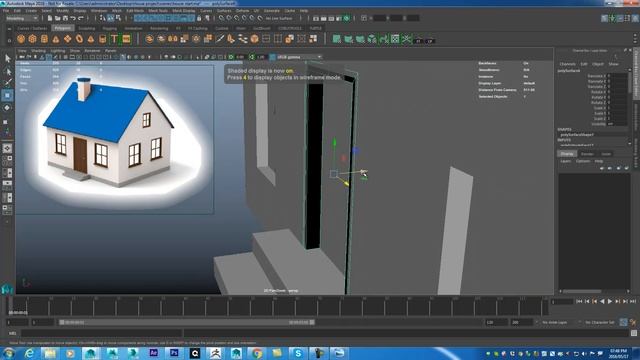 Maya Fundamentals - House Project start (class series) Part 2 смотреть онлайн