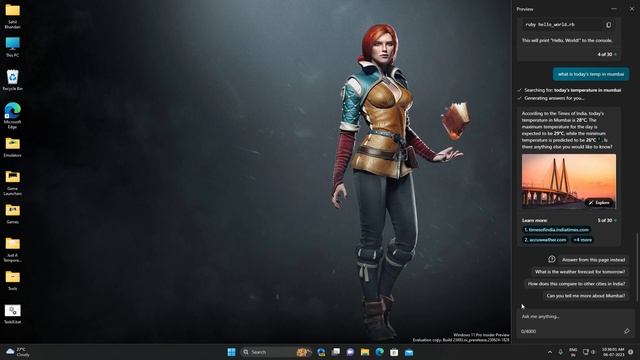 Windows 11 Copilot Feature (Dev Channel), Test! смотреть онлайн