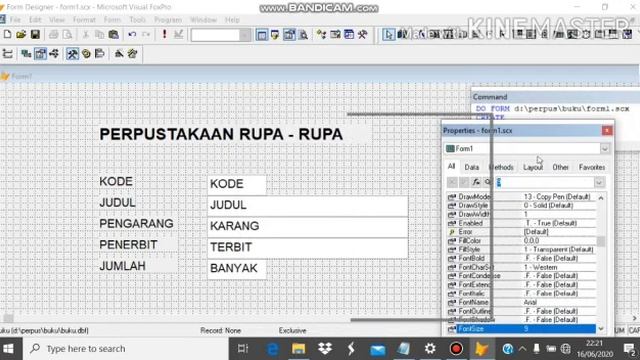 Belajar membuat Program Perpustakaan #1 visual foxpro смотреть онлайн