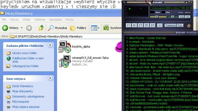 instalacja wtyczki w winampie do świecących diód w rytm muzyki смотреть онлайн