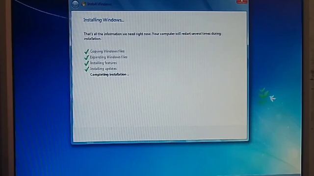Windows 7 350MB(eng) installation on actual machine. смотреть онлайн