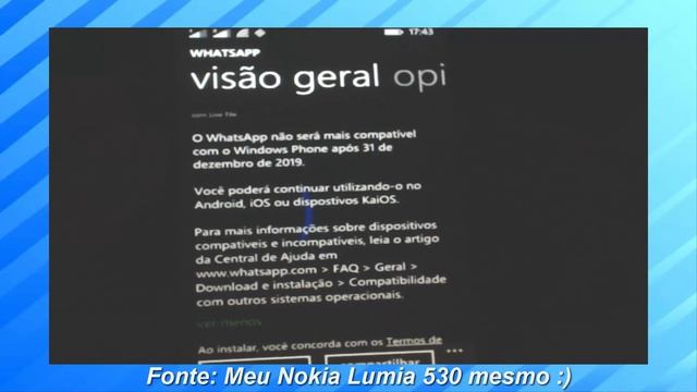 É O FIM! WhatsApp Vai ACABAR No ANDROID e Windows Phone смотреть онлайн