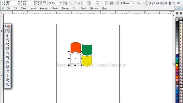//How to draw window start button logo degion 🖥️🖥️/Corel draw me logo kaise banaye // смотреть онлайн