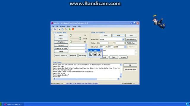 Welcome To MASS The Microsoft Agent Scripting Software смотреть онлайн