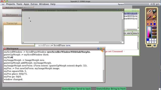 squeak smalltalk tutorial: intro to programmable painting & drawing part 1 0.0.0.33.mov смотреть онлайн