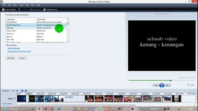 WINDOWS MOVIE MAKER 2012 - CARA MEMMBUAT VIDEO DOKUENTASI смотреть онлайн