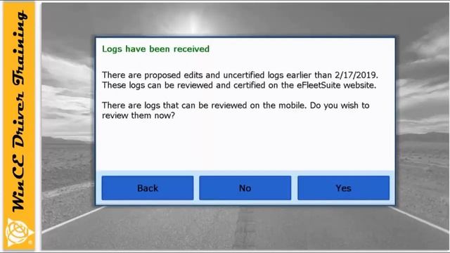 WinCE ELD Driver Training Part 6 Logout смотреть онлайн