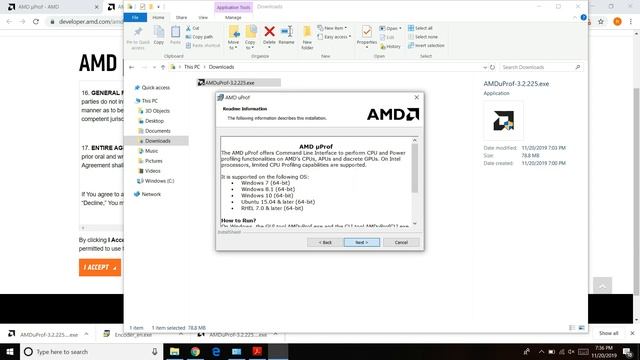 AMDuProf 3.2 Windows installation смотреть онлайн