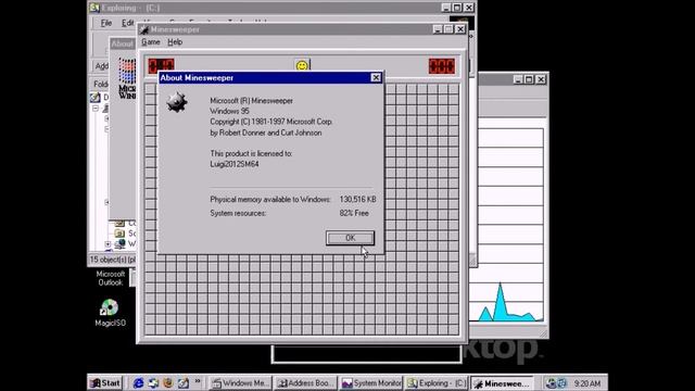 Windows 95 OSR 2.1 on VMWare Workstation смотреть онлайн