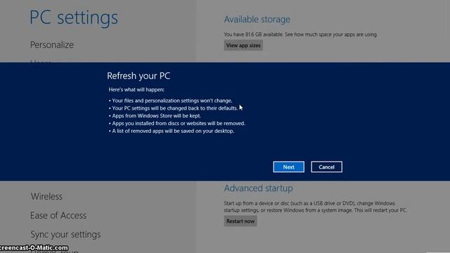 How to restore windows 8 to factory settings or refresh operating system without deleting files смотреть онлайн