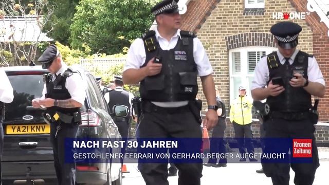 Gestohlener Ferrari von Gerhard Berger aufgetaucht | krone.tv NEWS смотреть онлайн