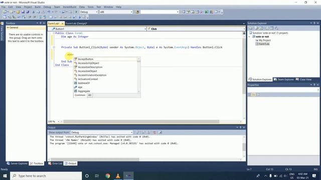 Program To Check Eligible For Vote Or Not In VB.NET. For Beginner Tutorial-8|Tips & Tricks In VB.NE смотреть онлайн