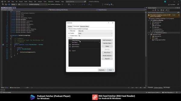 Customizing Visual Studio 2022 toolbar and tool windows | Visual Studio