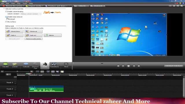 how to remove Background noise from audio in camtasia studio 8 Urdu Hindi смотреть онлайн