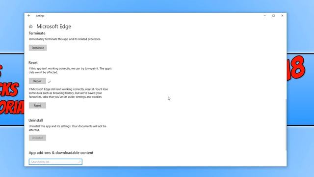 How To Repair Microsoft Edge In Windows 10 2018 Easiest Tutorial смотреть онлайн