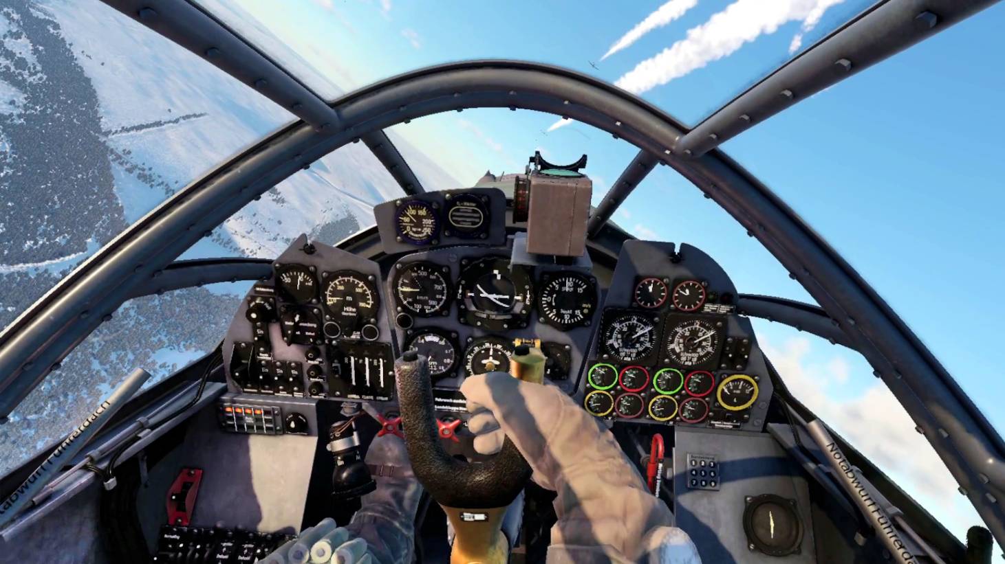 Вылет на немецком ударном самолете Dornier Do 335 A-1 в VR шлеме в War Thunder. смотреть онлайн