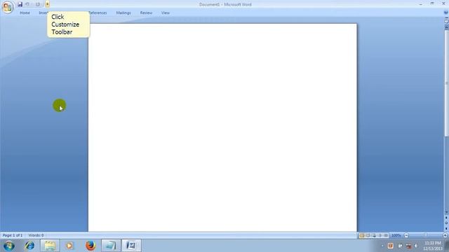 How To Show or Hide The Ribbon or Tool Bar In MS Word 2007 смотреть онлайн