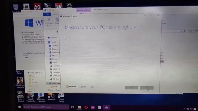 Update Windows 10 Lewat flasdisk Versi build 10240 ke 19044 смотреть онлайн