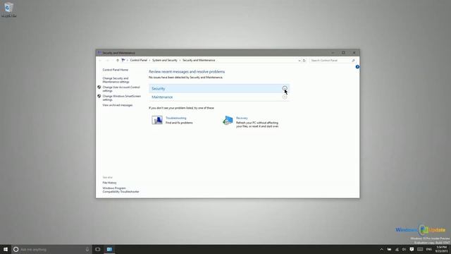 Windows 10 - Reviewing Security Messages and Resolving Problems formerly Action Center смотреть онлайн