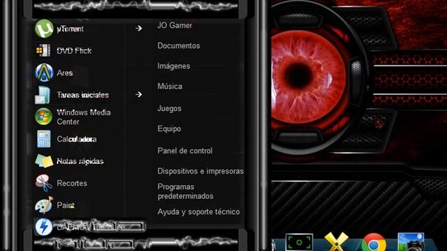 tema para windows 7 black RED смотреть онлайн