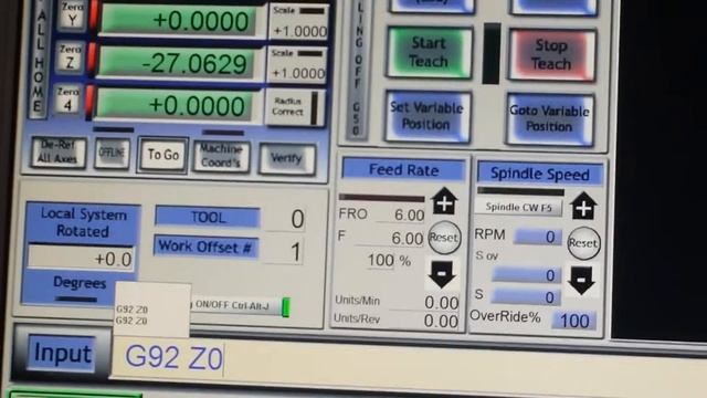 Input code on Mdi mach3 смотреть онлайн