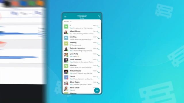 TrueConf 2.0 for Android | video conferencing and team collaboration right on your smartphone смотреть онлайн