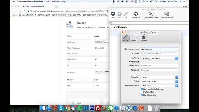 Come Accedere a un VPS Windows con Remote Desktop App per Mac OS X смотреть онлайн