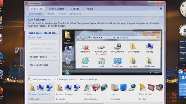How To Change Icons On Your Computer (Windows 7 Users Only) Icon Packager: Review смотреть онлайн