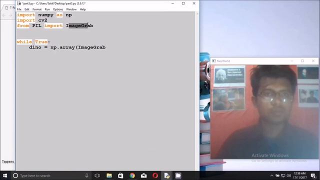 Grab Image Google's Dinosaur Bot with Python p3 смотреть онлайн