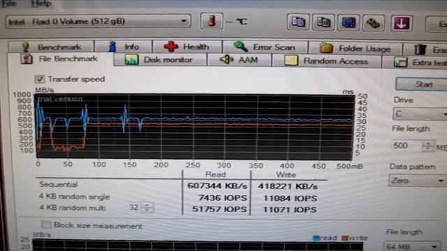 Corsair Nova SSD Raid0 Benchmark смотреть онлайн