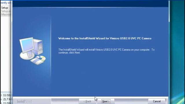 Procedure on how to install the FM140 Aero Webcam in Windows Vista смотреть онлайн