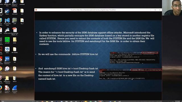 Recover windows 7 password with Kali смотреть онлайн