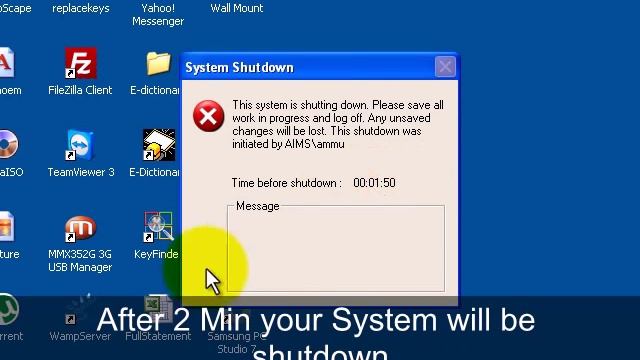 Automatic Shutdown timer in Windows XP смотреть онлайн