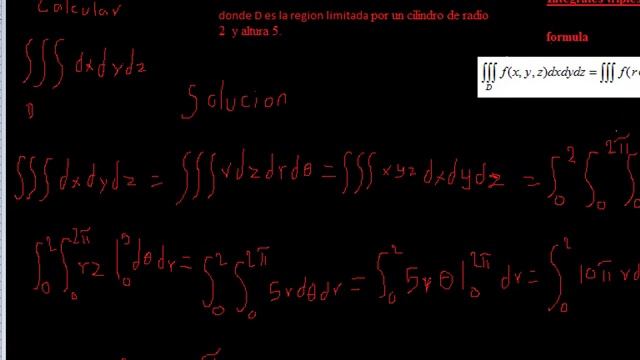 Aplicación de la Integral en Coordenadas Cilíndricas y Esféricas смотреть онлайн