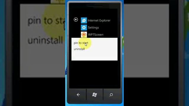 Windows phone 7 pin unpin your favorite app to home screen смотреть онлайн