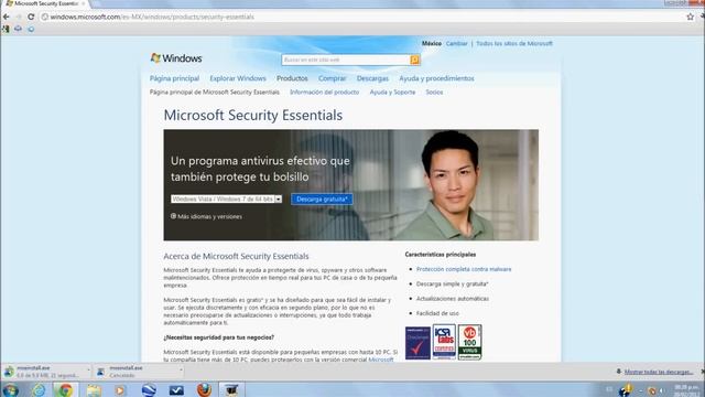Como Descargar Microsoft Security Essentials (Antivirus) смотреть онлайн
