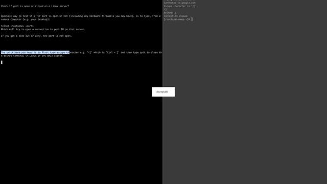 Check if port is open or closed on a Linux server? [no audio] смотреть онлайн