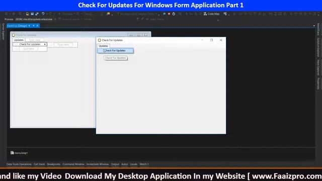 Check For Updates For Windows Form Application Part 1 | #winforms #checkforupdate #applications смотреть онлайн