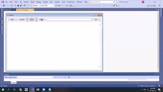 How to make a simple Web Browser in Visual Studio 2019 Net Framework смотреть онлайн