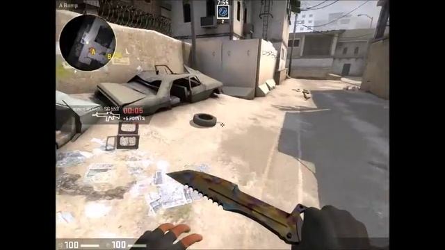 CS:GO Knife Showcase! Well Worn Case Hardened Huntsman Knife! смотреть онлайн