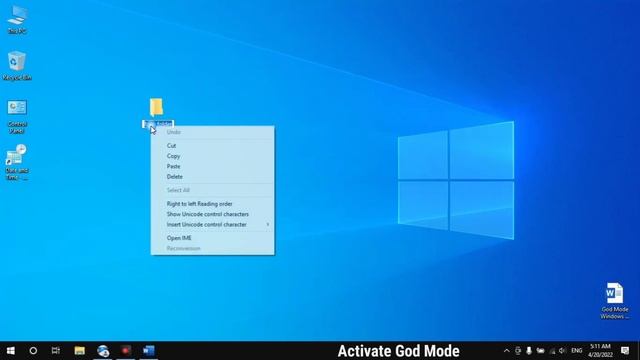 How To Activate God Mode In Windows 10 (2022) смотреть онлайн