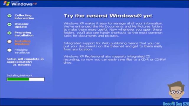 Windows XP Setup Video Remake (WinXP's 20th Anniversary) смотреть онлайн