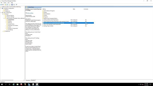 Active Directory - Disable Control Panel With Group Policy смотреть онлайн