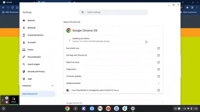 Updating Chrome Operating System to version 107 смотреть онлайн