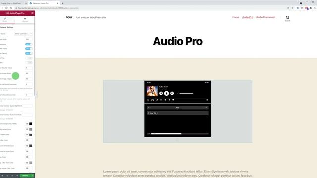 Audio Player Pro - Elementor Widget - Manage The Player Settings And Playlist смотреть онлайн
