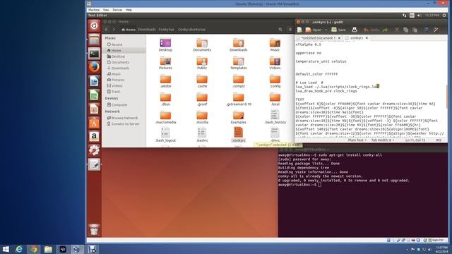 Install Conky Lua in Ubuntu 14.04 смотреть онлайн