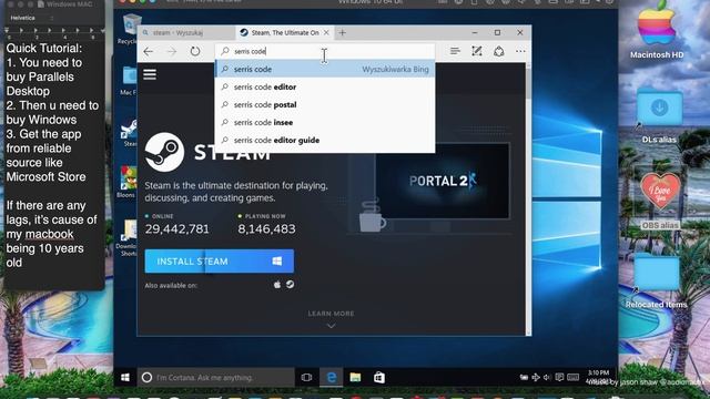 How YOU Can Use Serris Code Editor (Windows App) on MAC OS? Tutorial смотреть онлайн