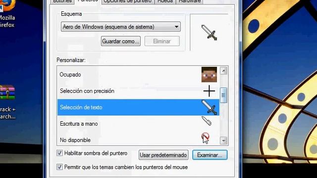 Poner cursores Minecraft en Windows смотреть онлайн