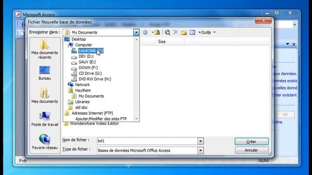 Création d'une base de données avec Access 2003 смотреть онлайн