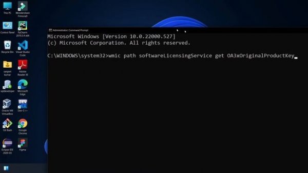 How to Find Windows Activation Key || Windows Product Key Using CMD